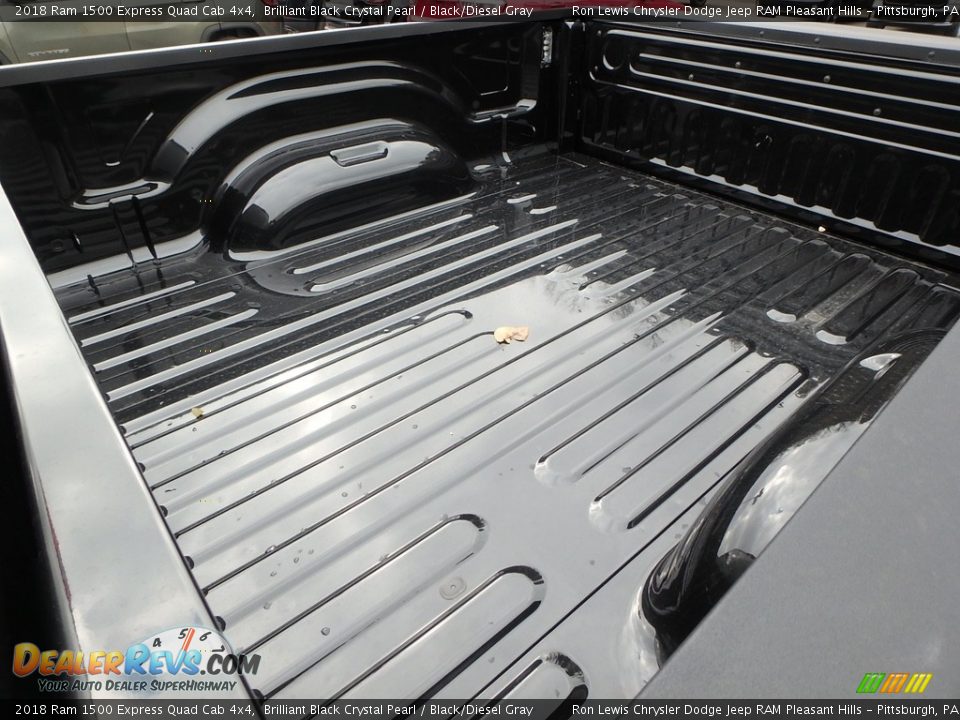 2018 Ram 1500 Express Quad Cab 4x4 Brilliant Black Crystal Pearl / Black/Diesel Gray Photo #20
