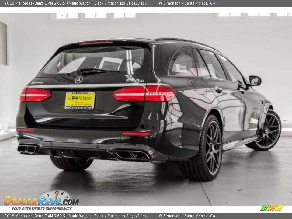 2018 Mercedes-Benz E AMG 63 S 4Matic Wagon Black / Macchiato Beige/Black Photo #17
