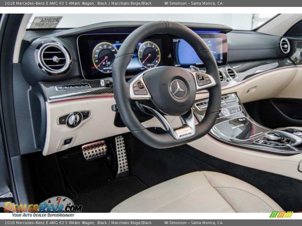 Dashboard of 2018 Mercedes-Benz E AMG 63 S 4Matic Wagon Photo #22