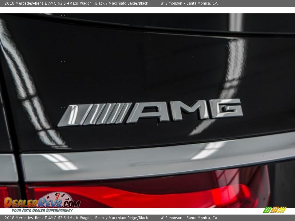 2018 Mercedes-Benz E AMG 63 S 4Matic Wagon Black / Macchiato Beige/Black Photo #26