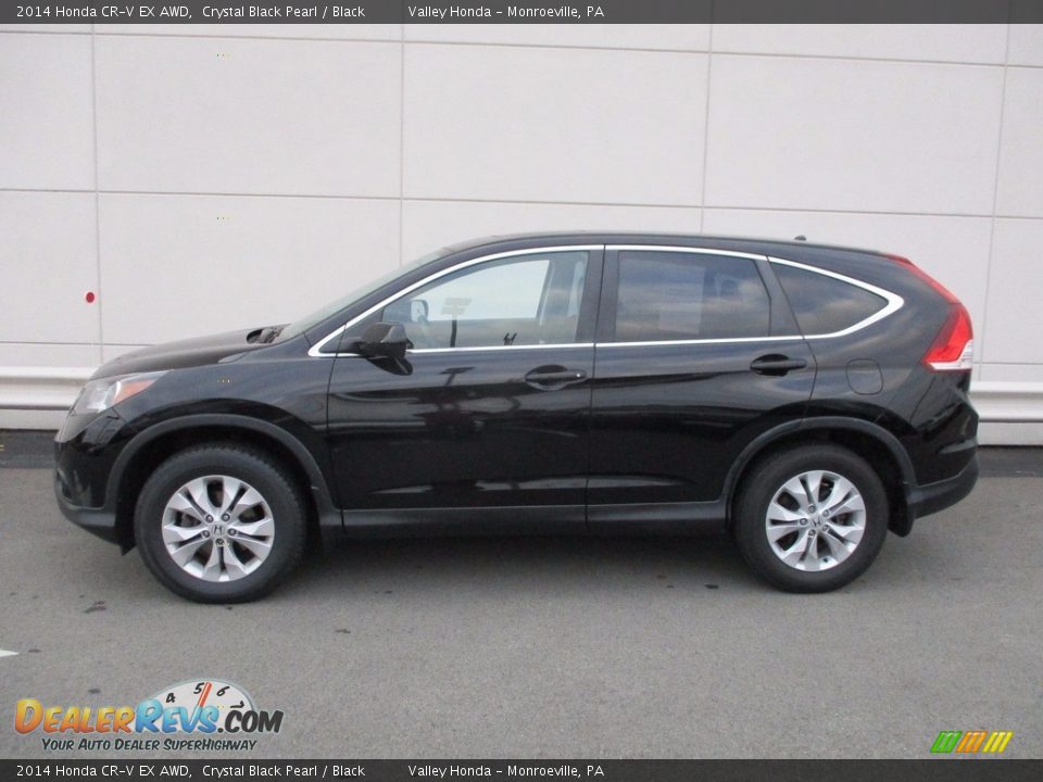 2014 Honda CR-V EX AWD Crystal Black Pearl / Black Photo #2