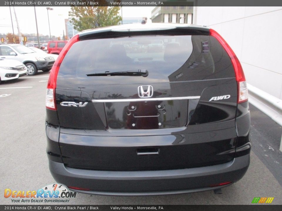 2014 Honda CR-V EX AWD Crystal Black Pearl / Black Photo #4