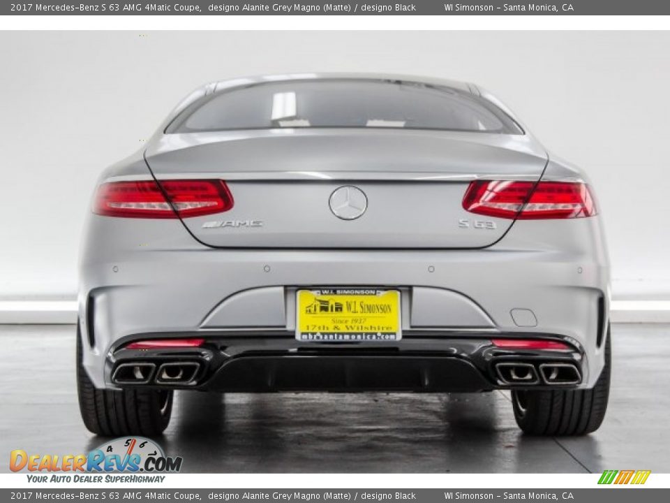 2017 Mercedes-Benz S 63 AMG 4Matic Coupe designo Alanite Grey Magno (Matte) / designo Black Photo #3