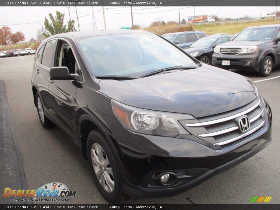 2014 Honda CR-V EX AWD Crystal Black Pearl / Black Photo #7