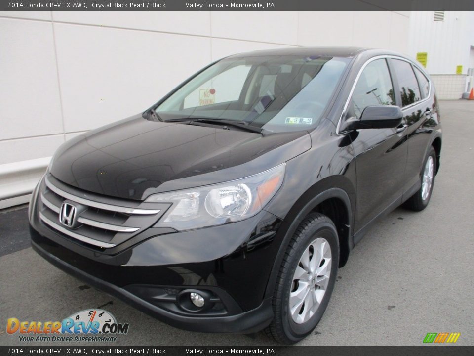 2014 Honda CR-V EX AWD Crystal Black Pearl / Black Photo #9