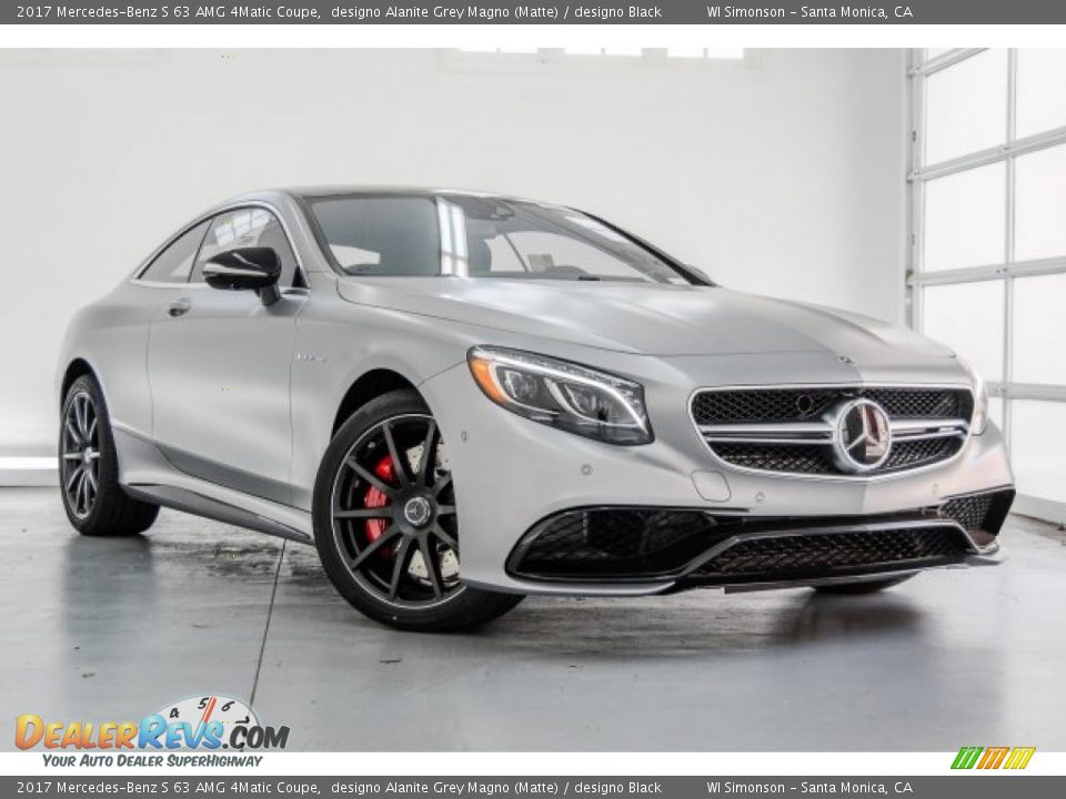2017 Mercedes-Benz S 63 AMG 4Matic Coupe designo Alanite Grey Magno (Matte) / designo Black Photo #12