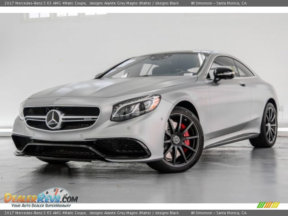 2017 Mercedes-Benz S 63 AMG 4Matic Coupe designo Alanite Grey Magno (Matte) / designo Black Photo #15