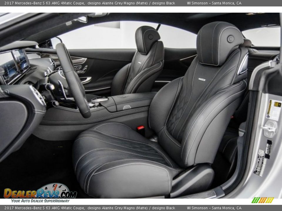 2017 Mercedes-Benz S 63 AMG 4Matic Coupe designo Alanite Grey Magno (Matte) / designo Black Photo #16