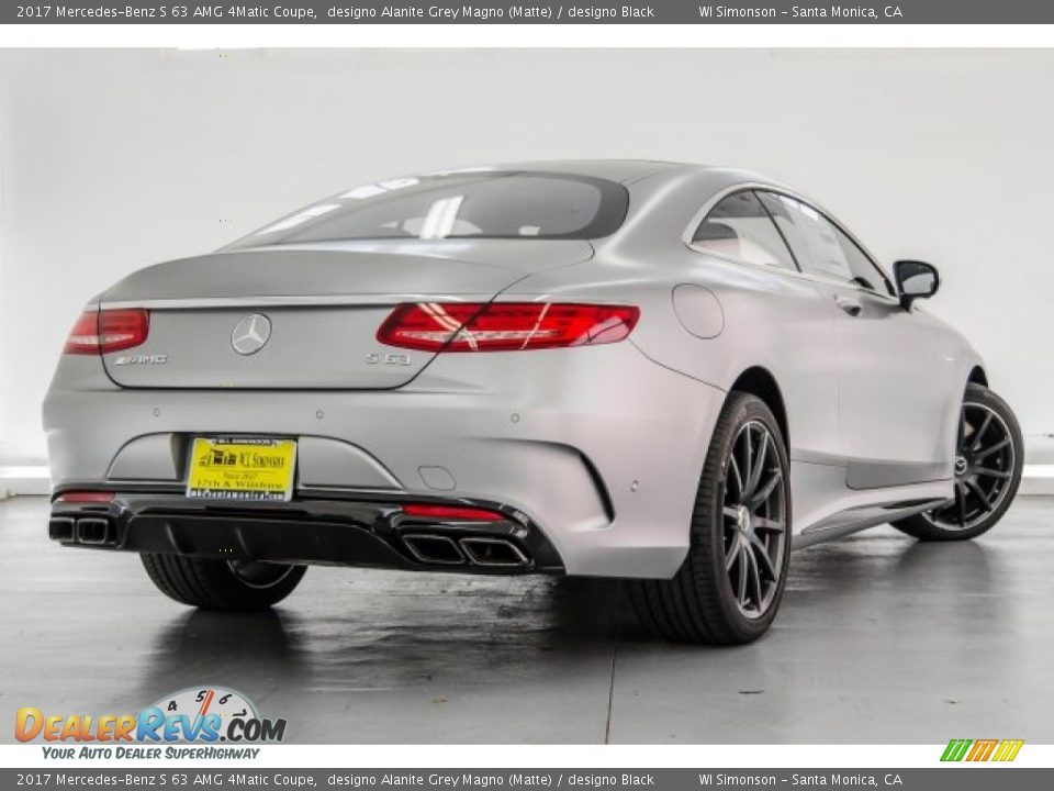 2017 Mercedes-Benz S 63 AMG 4Matic Coupe designo Alanite Grey Magno (Matte) / designo Black Photo #17