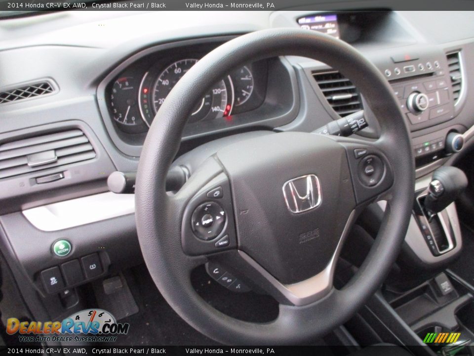 2014 Honda CR-V EX AWD Crystal Black Pearl / Black Photo #14