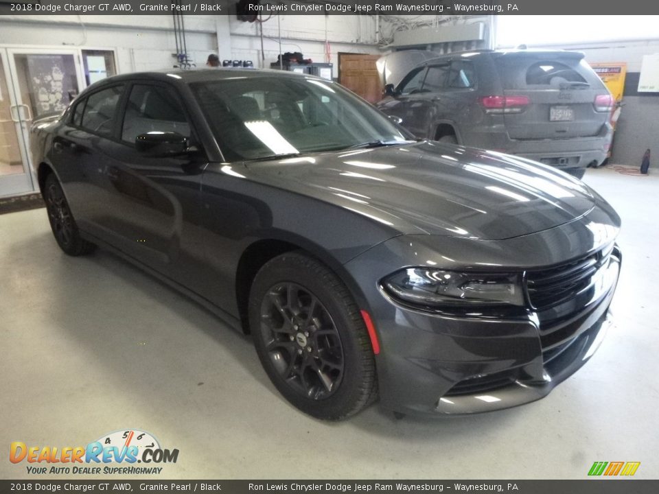 2018 Dodge Charger GT AWD Granite Pearl / Black Photo #6