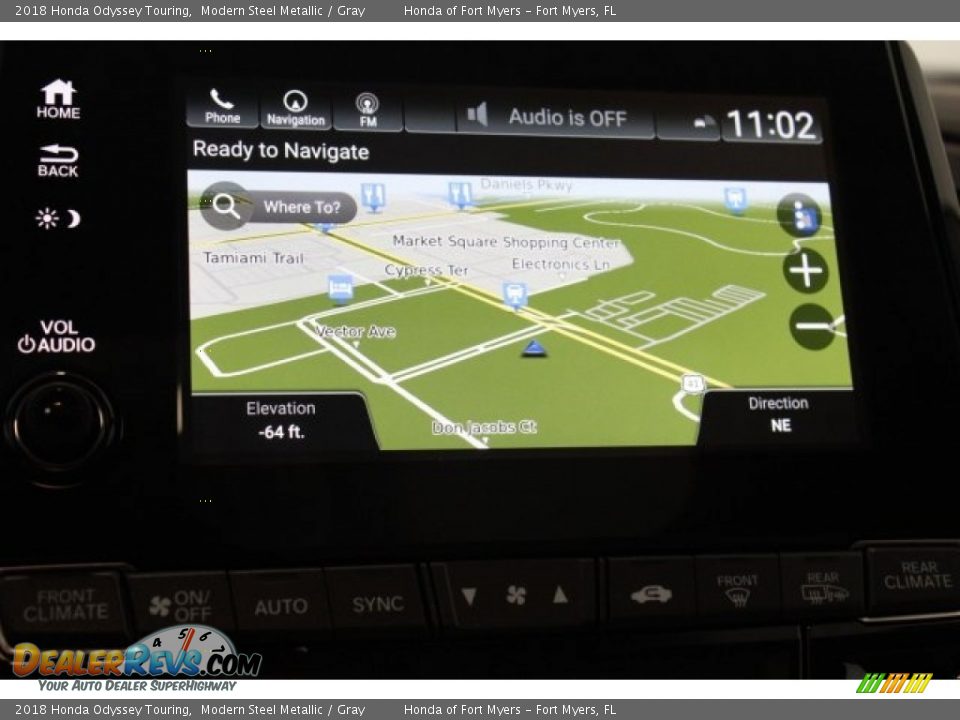 2018 Honda Odyssey Touring Modern Steel Metallic / Gray Photo #19