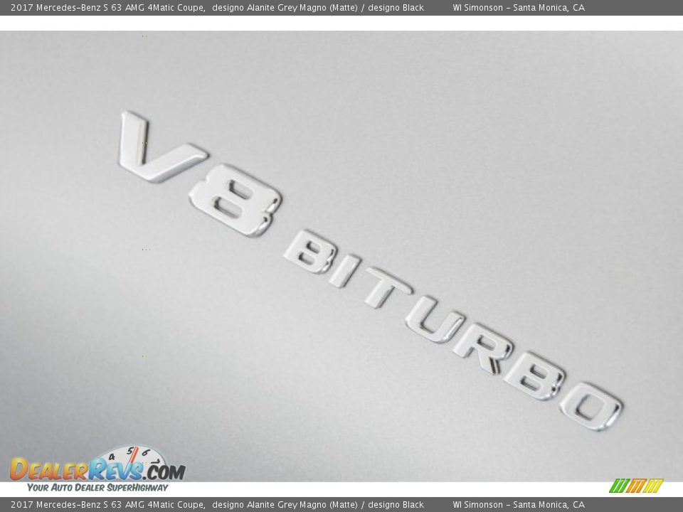 2017 Mercedes-Benz S 63 AMG 4Matic Coupe designo Alanite Grey Magno (Matte) / designo Black Photo #34
