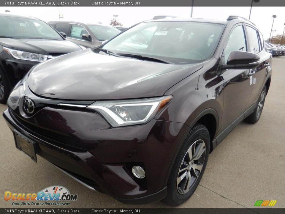 2018 Toyota RAV4 XLE AWD Black / Black Photo #1