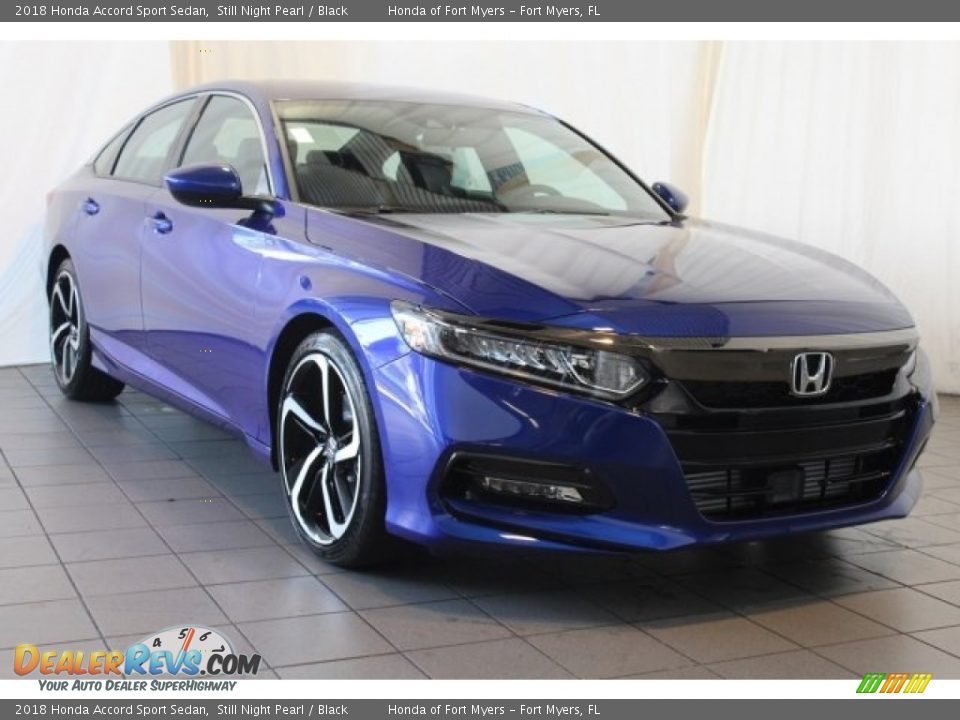2018 Honda Accord Sport Sedan Still Night Pearl / Black Photo #2