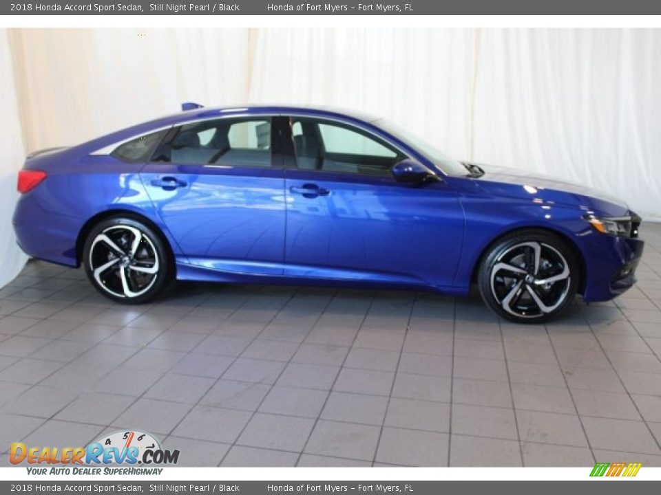2018 Honda Accord Sport Sedan Still Night Pearl / Black Photo #3