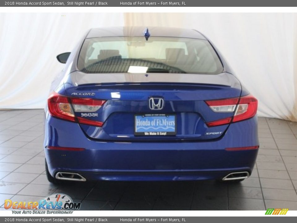 2018 Honda Accord Sport Sedan Still Night Pearl / Black Photo #7