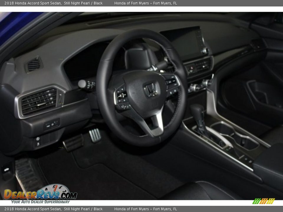 2018 Honda Accord Sport Sedan Still Night Pearl / Black Photo #12