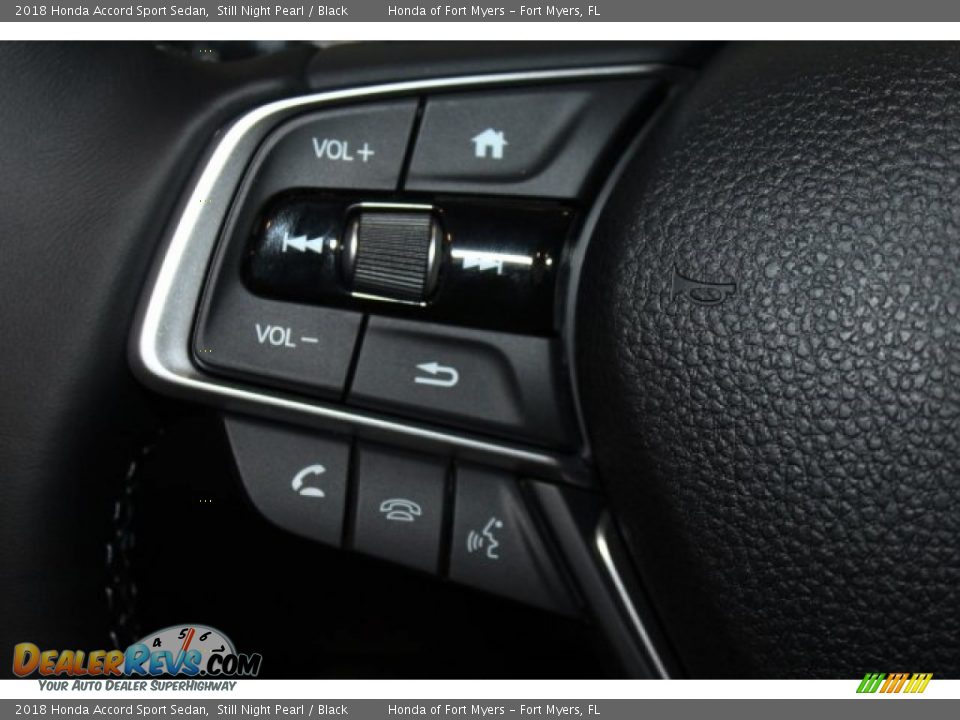 2018 Honda Accord Sport Sedan Still Night Pearl / Black Photo #13
