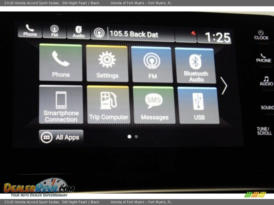 2018 Honda Accord Sport Sedan Still Night Pearl / Black Photo #17