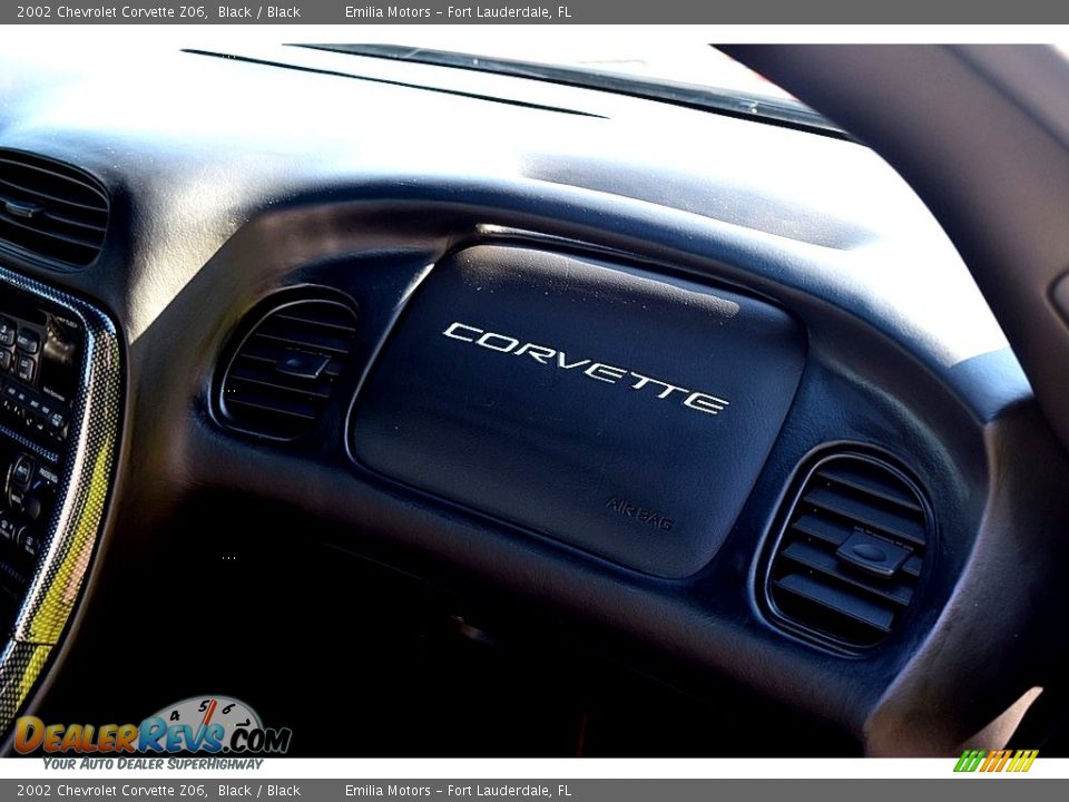 2002 Chevrolet Corvette Z06 Black / Black Photo #34