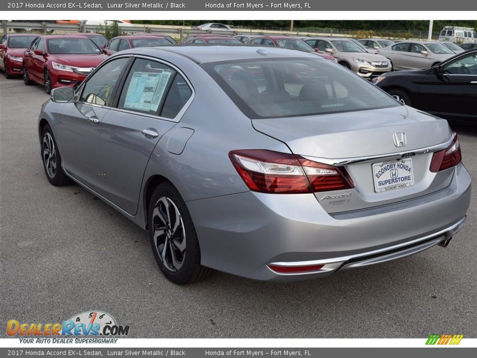 2017 Honda Accord EX-L Sedan Lunar Silver Metallic / Black Photo #6