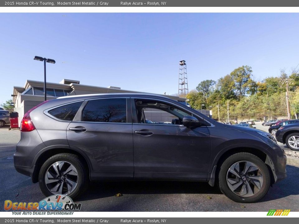 2015 Honda CR-V Touring Modern Steel Metallic / Gray Photo #8