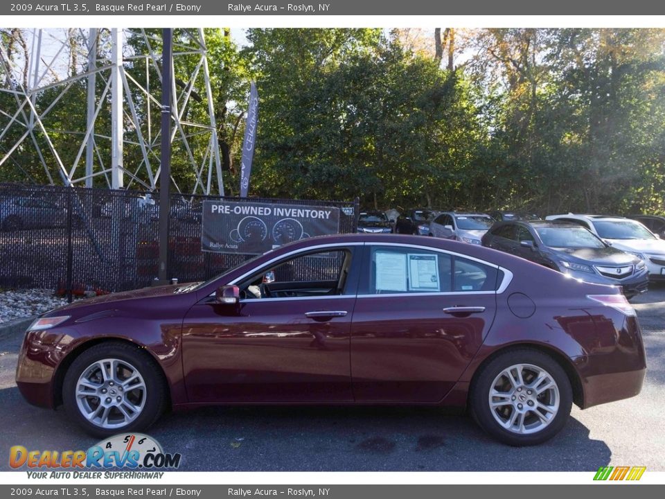 2009 Acura TL 3.5 Basque Red Pearl / Ebony Photo #3