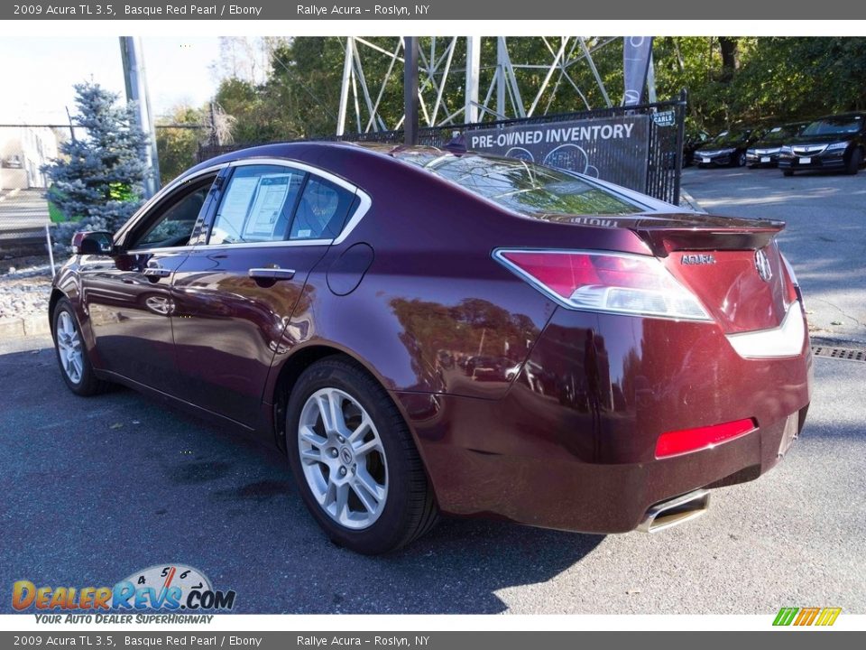 2009 Acura TL 3.5 Basque Red Pearl / Ebony Photo #4