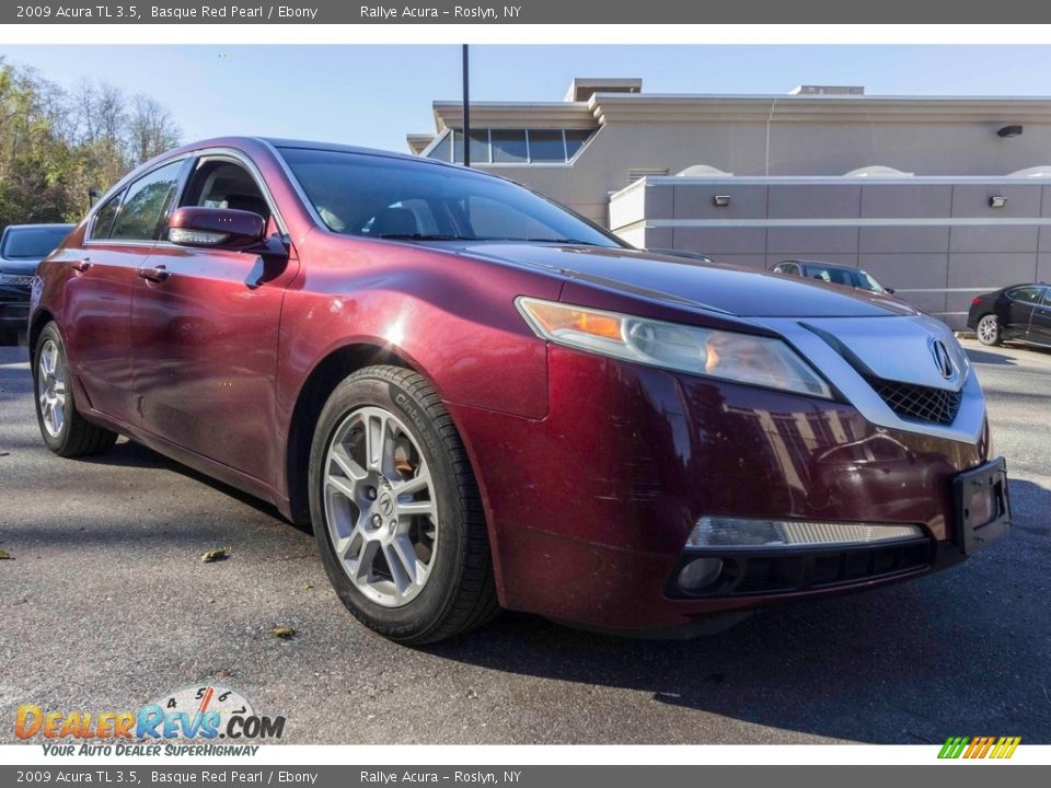2009 Acura TL 3.5 Basque Red Pearl / Ebony Photo #9