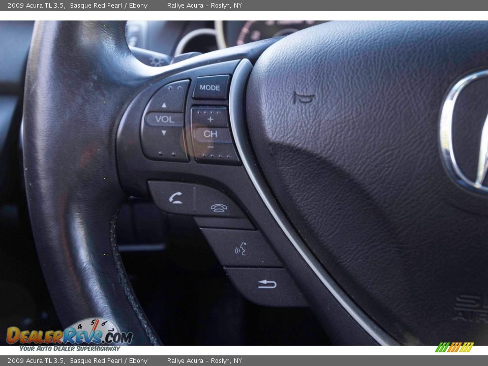 2009 Acura TL 3.5 Basque Red Pearl / Ebony Photo #28