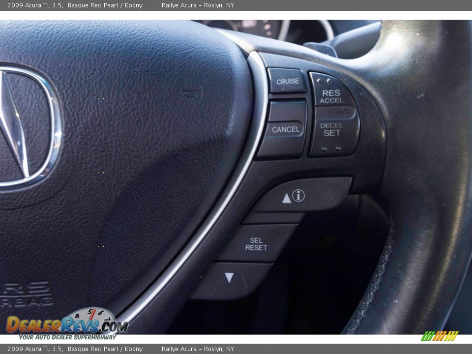 2009 Acura TL 3.5 Basque Red Pearl / Ebony Photo #29