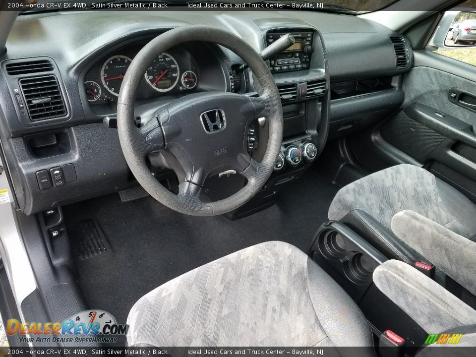 2004 Honda CR-V EX 4WD Satin Silver Metallic / Black Photo #13
