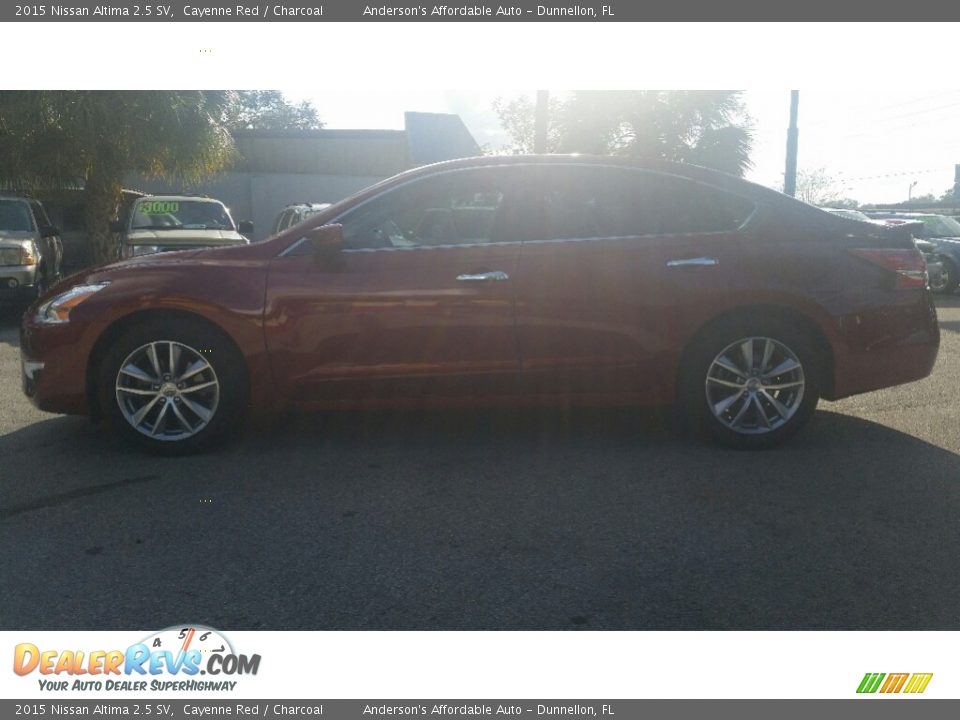 2015 Nissan Altima 2.5 SV Cayenne Red / Charcoal Photo #7