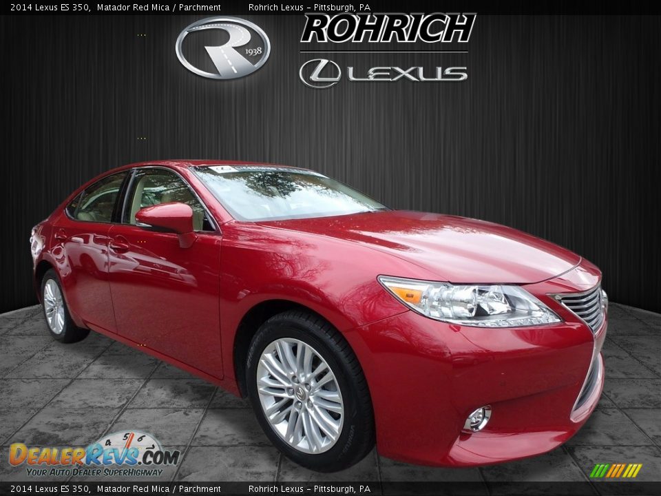 2014 Lexus ES 350 Matador Red Mica / Parchment Photo #1
