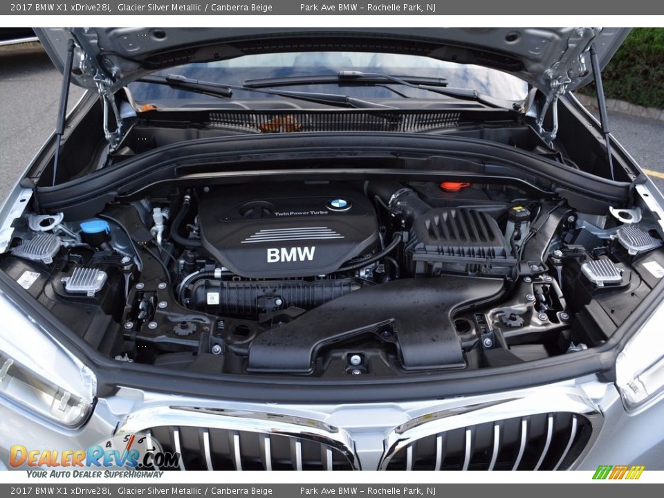 2017 BMW X1 xDrive28i Glacier Silver Metallic / Canberra Beige Photo #29