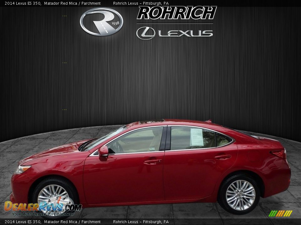 2014 Lexus ES 350 Matador Red Mica / Parchment Photo #4