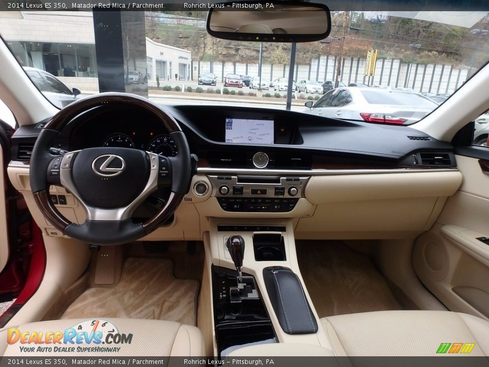 2014 Lexus ES 350 Matador Red Mica / Parchment Photo #8