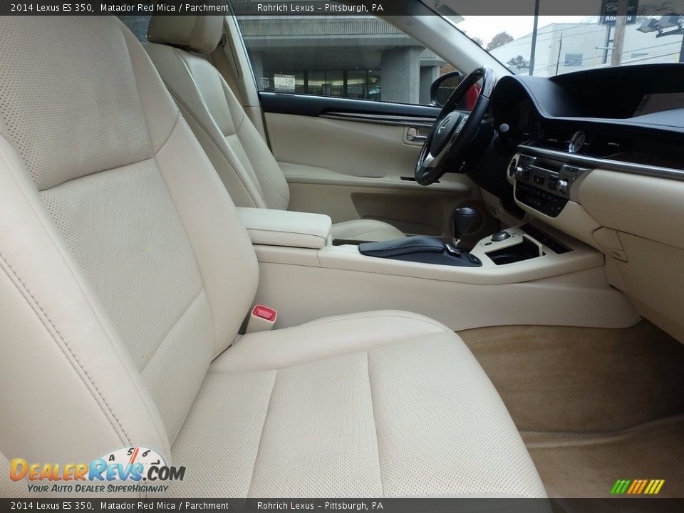 2014 Lexus ES 350 Matador Red Mica / Parchment Photo #14