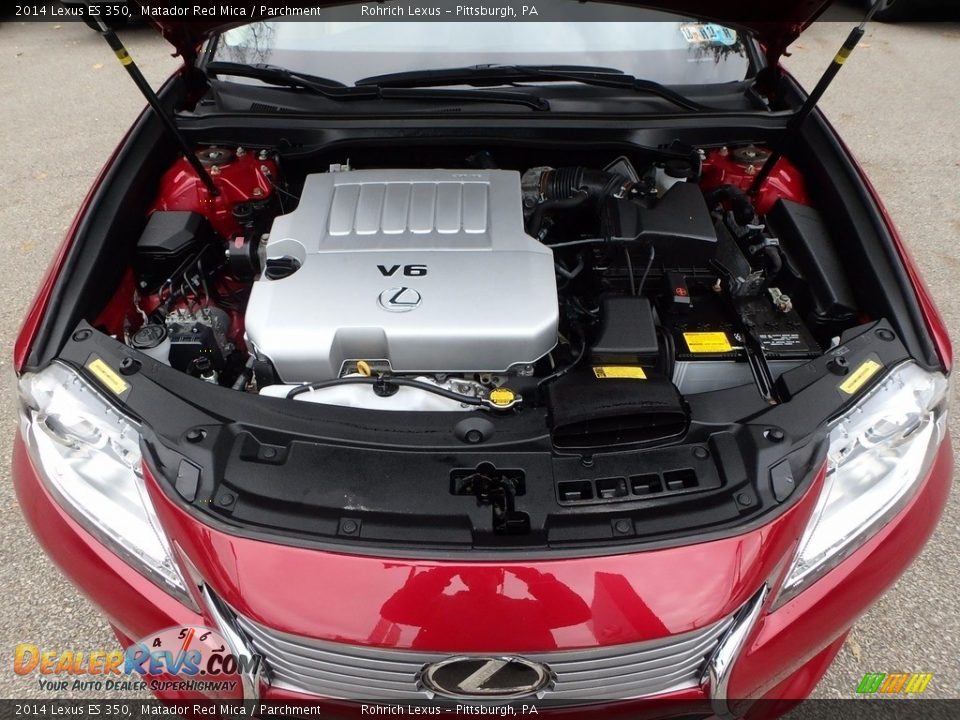 2014 Lexus ES 350 Matador Red Mica / Parchment Photo #18
