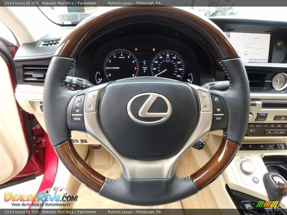 2014 Lexus ES 350 Matador Red Mica / Parchment Photo #22