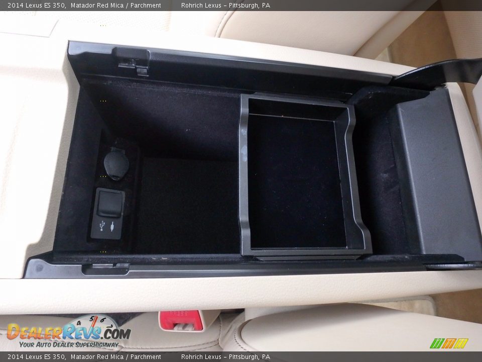 2014 Lexus ES 350 Matador Red Mica / Parchment Photo #24