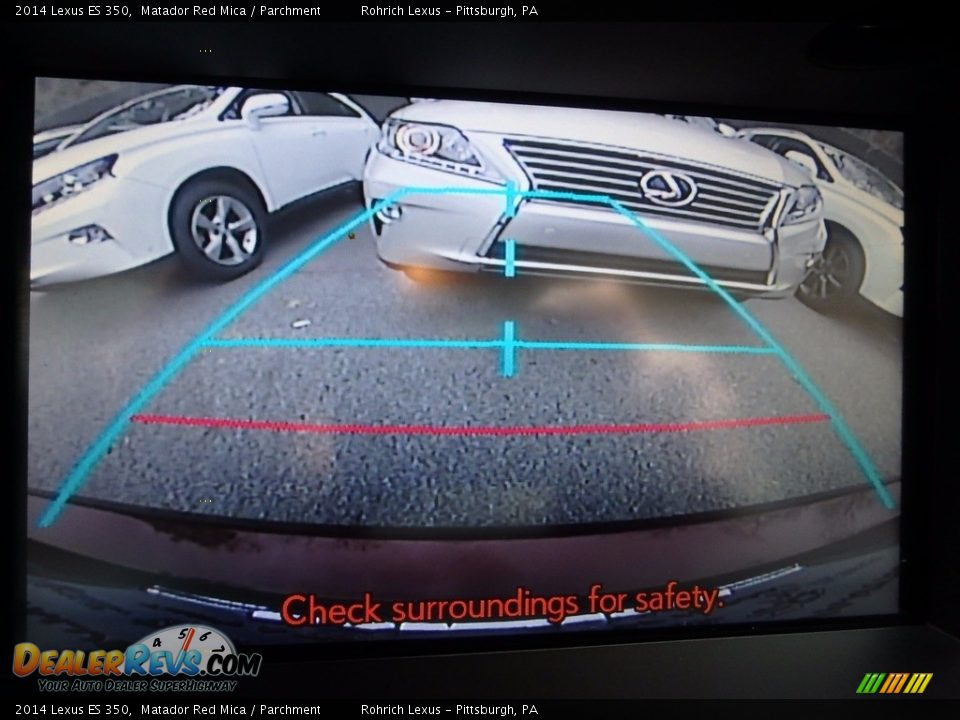 2014 Lexus ES 350 Matador Red Mica / Parchment Photo #25