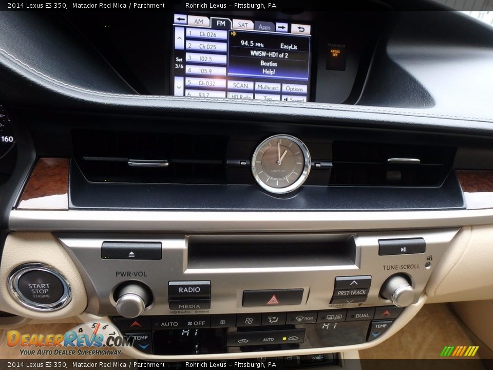 2014 Lexus ES 350 Matador Red Mica / Parchment Photo #26