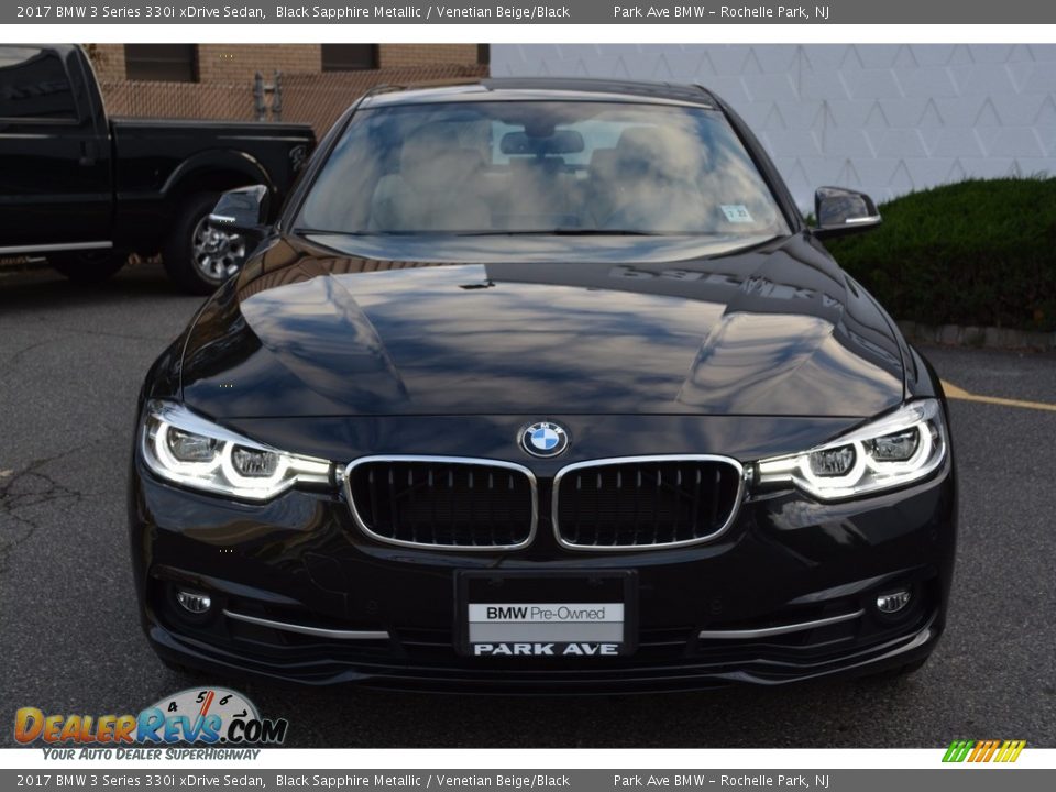 2017 BMW 3 Series 330i xDrive Sedan Black Sapphire Metallic / Venetian Beige/Black Photo #7