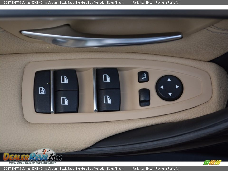 2017 BMW 3 Series 330i xDrive Sedan Black Sapphire Metallic / Venetian Beige/Black Photo #9