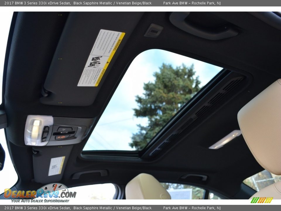 2017 BMW 3 Series 330i xDrive Sedan Black Sapphire Metallic / Venetian Beige/Black Photo #14
