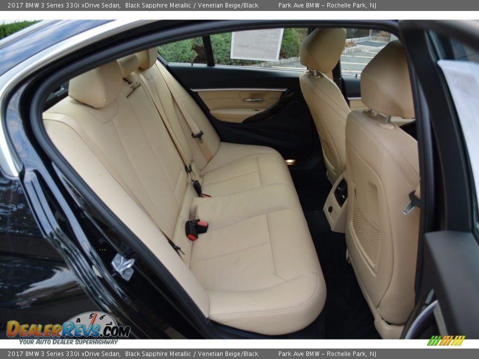 2017 BMW 3 Series 330i xDrive Sedan Black Sapphire Metallic / Venetian Beige/Black Photo #26