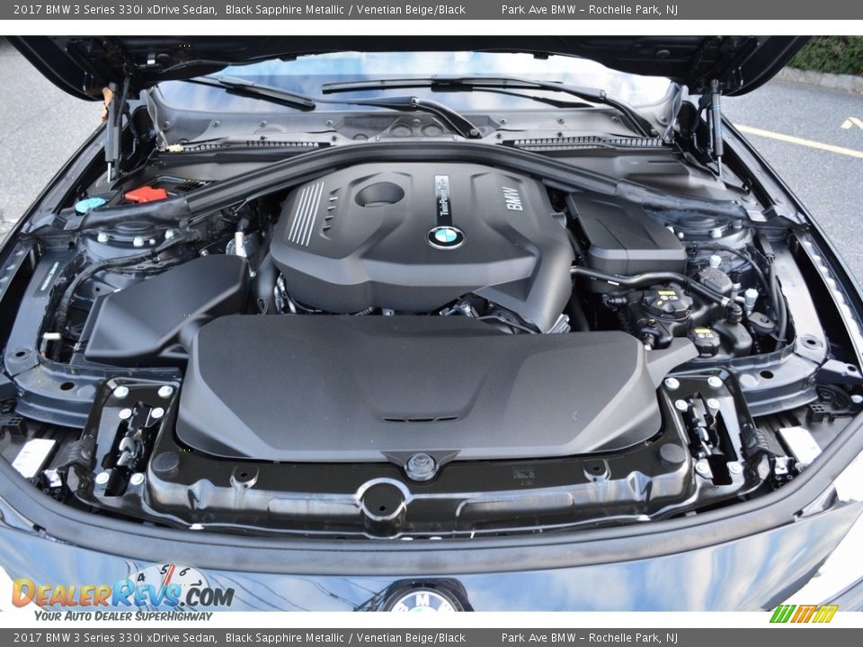 2017 BMW 3 Series 330i xDrive Sedan Black Sapphire Metallic / Venetian Beige/Black Photo #31
