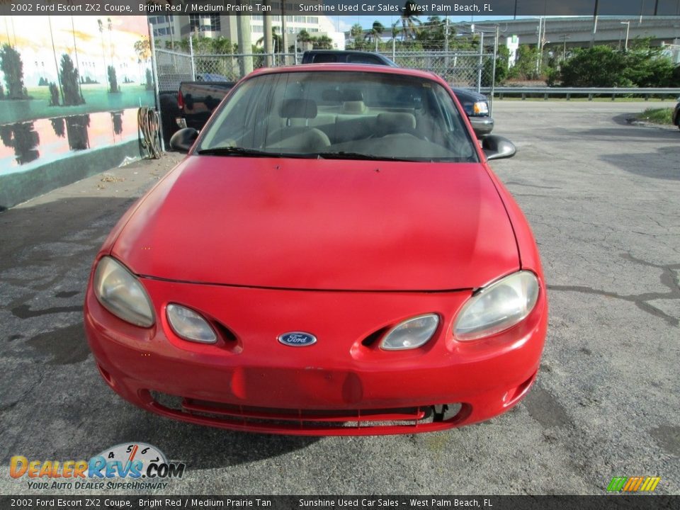 2002 Ford Escort ZX2 Coupe Bright Red / Medium Prairie Tan Photo #4